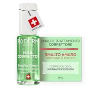 PODERM Smalto Trattamento Correttore per Unghie Rosicchiate - Amaro | Crea Barriera Protettiva e Finish Brillante - 8ml | Gusto Duraturo con Proteine di Pisello | Sviluppato da un Podologo in Svizzera