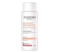 PODERM - SOLVENTE PER UNGHIE EXTRA DELICATO AL TEA TREE - Rimozione Rapida e Semplice dello smalto - Senza acetone - Rafforza e nutre - Ideale per unghie sensibili - 100 ml - Swiss Lab