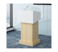 Podio da conferenza in legno portatile con Der per presentazioni, robusto pulpito per chiesa, 73 x 127 cm, ideale per discorsi in pubblico ed eventi