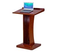Podio da terra su ruote sedie per parlare in legno sedie da predicazione portatili per la scuola resistente insegnante podio ufficio sedie portavoce portavoce stand (marrone rosso)
