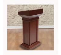 Podio in piedi rosso per la scuola a pannello solido Pulpito Artigianato Premium Versatile Uso per vari Ideale per presentazioni ed eventi
