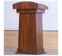 Podio moderno in legno, versatile leggio da pavimento per chiesa, ufficio, ristorante e scuola, scrivania ideale per pulpito e informazioni per riunioni, aule, auditorium (marrone)