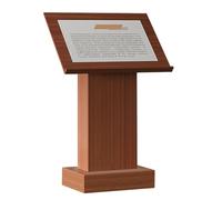 Podio multimediale per aule con superficie angolata e labbro, spazioso leggio bianco per chiese, matrimoni ed eventi, 48 x 36 x 123 cm, perfetto per discorsi e presentazioni