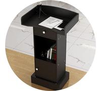 Podio portatile con pannello e supporto aperto per la chiesa, pulpiti, tavolo da conferenza, podio moderno per insegnanti