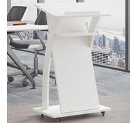 Podio portatile con ruote, leggero e resistente, per chiesa o aula, supporto mobile per presentazioni per una facile installazione e trasporto