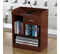 Podio portatile in legno con ruote, supporto per chiesa per pastori sp leggio regolabile microfono stand pavimento altoparlante pulpito ideale per eventi e ricevimento clienti
