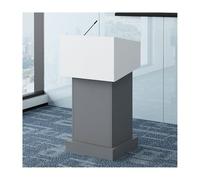 Podio portatile in legno per presentazioni conferenze leggio con Der robusto pulpito per chiesa grigio 73 * 127 cm perfetto per eventi e conferenze.