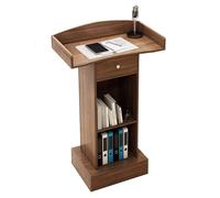 Podio portatile in legno stand pavimento reception scrivania per clienti benvenuto conversazione piattaforma matrimonio podio con altezza regolabile ideale per eventi e presentazioni