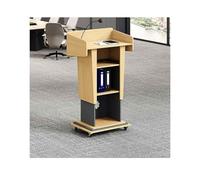 Podio portatile regolabile per conferenze grigio - Supporto versatile per aule semi e centri commerciali - Supporto per pulpito e podio per conferenze