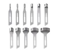 PODOCARE Lame per podologia per Sgorbie per Estetiste, Lame per Ipercheratosi, prodotti Medicali e sterili monouso conf. 10 pezzi (10 pz N° 10)