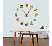 PODODO Halloween Party Horror DIY Gigante Orologi Da Parete Vintage Macabro Frameless Big Needle Clock Orologio Da Parete Halloween Treats Decorazione