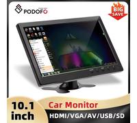 Podofo 10.1 ''Monitor per auto TFT LCD HD Schermo digitale HDMI/VGA/AV/USB/SD Ingresso video PC/TV/Riprotore DVD Display Monitor di sicurezza Car monitor