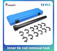 Podofo 13PCs Kit di strumenti per la rimozione del tirante interno Master Set di strumenti per tirante interno con 12 adattatori per piede di porco tubo e strumento di azionamento da 1/2 pollici 13PCs