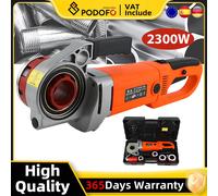 Podofo 2300W Infila tubi elettrici portatili Strumento per filettare tubi portatile da 2 pollici con 6 matrici per tubi idraulici in acciaio