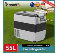 Podofo 55L Frigorifero per auto Compressore di refrigerazione DC 12/24V AC 110-240V Frigorifero integrato per uso domestico per auto per il campeggio