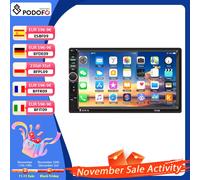 Podofo 7 pollici 2din Car Audio Stereo Radio Supporto Mirrorlink BT EQ Auto Sistema Intelligente Lettore Autoradio Lettore Multimediale per Auto