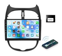 Podofo Android Autoradio GPS per Peugeot 206 206CC 2001-2016/Cirteon C2, 9" Touchscreen Wifi Bluetooth FM RDS Radio Dulica Schermo USB Navigazione per Auto Video Stereo Player +Canbus