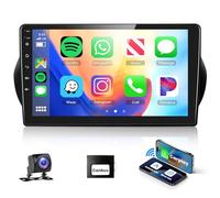 Podofo Autoradio per Citroen Nemo/Peugeot Bipper/Fiat Fiorino Qubo 2008-2017, Schermo tattile da 10,1" 2+64G Carplay Senza fili Android Auto Bluetooth/Link a specchio/GPS/WiFi/FM+Telecamera posteriore