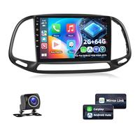 Podofo Carplay Stereo per Fiat Doblo Autoradio per Yeni Kasa 2015 con Wireless Android Auto, 2+64G 9" Touch Screen con Bluetooth GPS WiFi SWC FM/RDS Radio USB EQ Canbus + Telecamera Posteriore