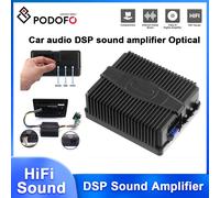 Podofo DAP Processore audio HiFi Sound DAP Chip 9-16V DAP Equalizzatore audio DSP Amplificatore Box per autoradio Altoparlanti per auto Autoradio