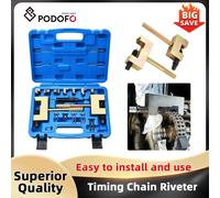 Podofo Kit di strumenti per la rimozione della catena dell'albero a camme per rivettatrice della catena di distribuzione per la rimozione della catena di distribuzione del motore Mercedes Benz Classe