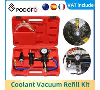 Podofo sistema di raffreddamento del radiatore dell'auto Kit di strumenti di ricarica del liquido di raffreddamento del cambio antigelo dell'acqua di spurgo del vuoto con adattatore per auto moto