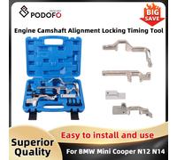 Podofo strumento di bloccaggio dell'albero a camme motore albero a camme allineamento Kit di attrezzi di fasatura di bloccaggio adatto per BMW Mini Cooper N12 N14 Citroen Peugeot Timing Tool