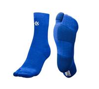 PODOKS H5 - Calze running compressione uomo e donna - Calzini biomeccanici con cuscinetti protettivi - Calzini fascite plantare (IT, Testo, M, Regular, Tall, Blu)