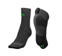 PODOKS H5 - Calze running compressione uomo e donna - Calzini biomeccanici con cuscinetti protettivi - Calzini fascite plantare (IT, Testo, S, Regular, Tall, Nero)