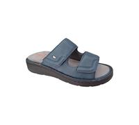 Podoline Ciabatte Uomo predisposte Modello Iseo, Regolabili, Morbido Plantare anatomico sostituibile (Jeans, Sistema Taglie Calzature EU, Adulto, Numero, Media, 46)