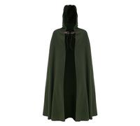 PODOLIXIA Mantello medievale con cappuccio, mantello rinascimentale con cappuccio verde, mantello medievale mantello mantello cappotto, cappotto da strega con cappuccio, abbigliamento medievale