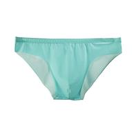 PODOLIXIA Slip da uomo, slip da uomo, sottili, traspiranti, stile retrò, leggeri, a basso rischio, taglie M-3XL, Azzurro, M