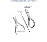 Podologia Pedicure Incarnite Unghie Del Piede Tronchesine & Nero File Cura Kit