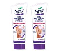 Podovis Crema Piedi e Unghie Idratante, Mantiene l'Elasticità, 2pz