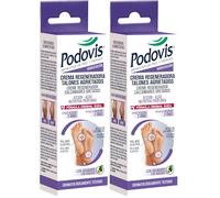 Podovis, Crema Rigenera Talloni Screpolati - Crema per Piedi Secchi e Screpolati, Risultati in 2 Giorni, Formula con Agenti Emollienti e Avocado, Pelle Idratata ed Elastica, 75 ml (Confezione da 2)