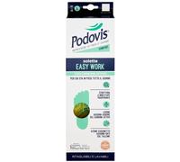 Podovis Solette Easy Work - Solette traspiranti e defaticanti al carbone attivo, misura L, 1 paio