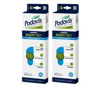 Podovis Solette Memory Feet, Solette in Memory Foam, Taglia Unica 24-45cm, 2pz