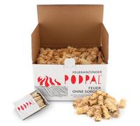 PODPAL Accendifuoco in lana di legno | Firestarter naturale | Accendifuoco in lana di legno | Accenditore per barbecue | Fire Starter | Accendifuoco | Accendifuoco (1000)