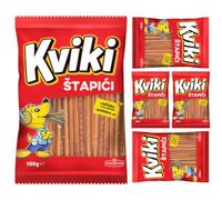 Podravka Kviki - Bastoncini di sale cracker, 100 grammi, confezione da 5 pezzi