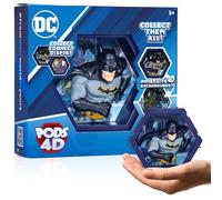 PODS 4D DC Batman | Figura unica a testa di bobble, collegabile che esplode dal loro mondo al tuo | Espositore da parete o mensola | Giocattoli e regali DC | Serie 1 n. 417
