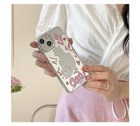 PODSI Moda Specchio Cucciolo Gattino Cartone Animato Carino Custodia del Telefono for iPhone 14 13 12 11 PRO Max Casi del Telefono Cellulare Antiurto Copertura Posteriore Morbida (Color : B, Size :
