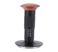 PODSJD 58mm Coffee Tamper con Molla Automatica, Acciaio Inox e Manico in Legno di Noce - Pressatura Uniforme, Ergonomico per Baristi Domestici e Professionisti
