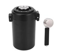 PODSJD Barattolo Ermetico Shayson in Acciaio Inox 304 Doppio Strato 800ml - Conserva Freschezza Caffè e Tè, Contenitore Sottovuoto con Misuratore Umidità e Dosatore per Moka