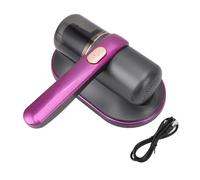 PODSJD Bed Vacuum Cleaner Portatile Viola, Senza Fili con 2 Velocità e Contenitore Polvere 185ml - Aspirapolvere per Materassi Ad Alta Efficienza, Ideale per Famiglie con Animali,