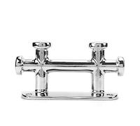 PODSJD Bitta di ormeggio a Doppia Croce, Acciaio Inox 316, 146x85mm - Massima Protezione dalla corrosione, Finitura lucidata, Montaggio rapido per Yacht e imbarcazioni