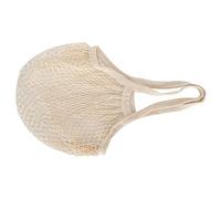 PODSJD Borsa Rete Cotone per Frutta e Verdura, Lavabile e Riutilizzabile Beige - Ecologica, Leggera e Pieghevole per Spesa Quotidiana e Mercati Locali