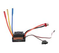 PODSJD Brushless ESC per 1/10 Auto RC - 5,8 V 3A BEC, con Scheda di Programma Regolabile, frenata Forte e linearità dell'acceleratore per Le Corse e Fuori - Uso della Strada