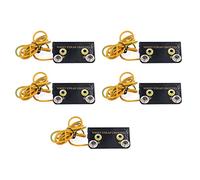 PODSJD Connettore di Messa a Terra Polsiera 5 Pezzi, Socket L - Shaped Antistatico 175cm - Protezione ESD Affidabile, Installazione Facile per Postazioni di Lavoro Elettroniche