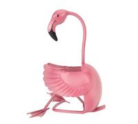 PODSJD Flamingo Wine Rack - Materiale in ferro resistente, ecologico, colore amichevole, design unico fenicottero per ufficio, bar, decorazione da cucina, robusto portabottiglie decorativo, nero