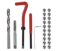 PODSJD Kit Riparazione Filetti M8x1.25mm, Set Inserti Elicoidali con Punta e Chiave - Ripara Filettature Danneggiate, Materiali Durevoli, Ideale per Officine e Meccanici